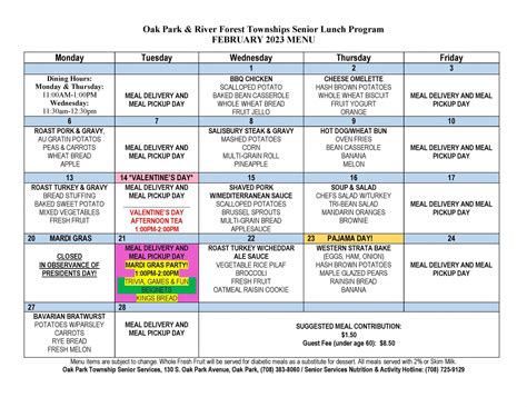 Seniors Lunch Program .